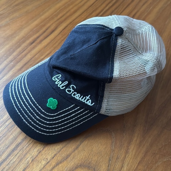 Girl Scouts Trucker Mesh Baseball Hat Brownies Junior Adjustable Snapback - Picture 1 of 6